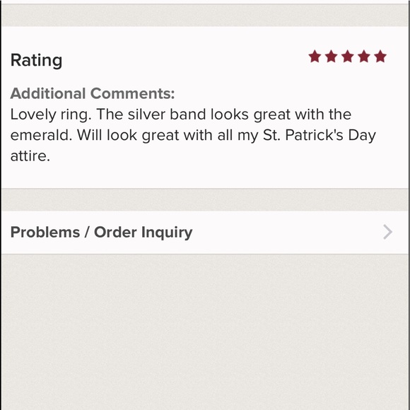 14K WhiteGold plated Emerald Green Engagement Ring - Picture 8 of 8